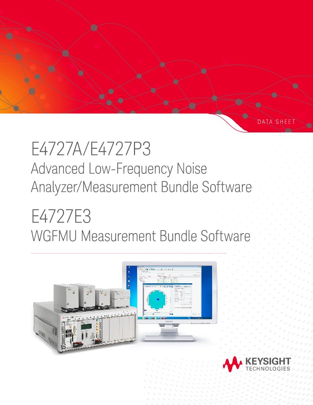 E4727A Advanced Low-Frequency Noise Analyzer PDF Asset Page | Keysight